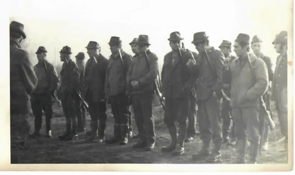 Historická fotografia poľovníckeho spolku